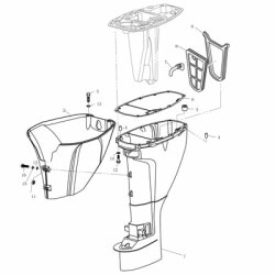 Parsun F15 Oberes Gehäuse