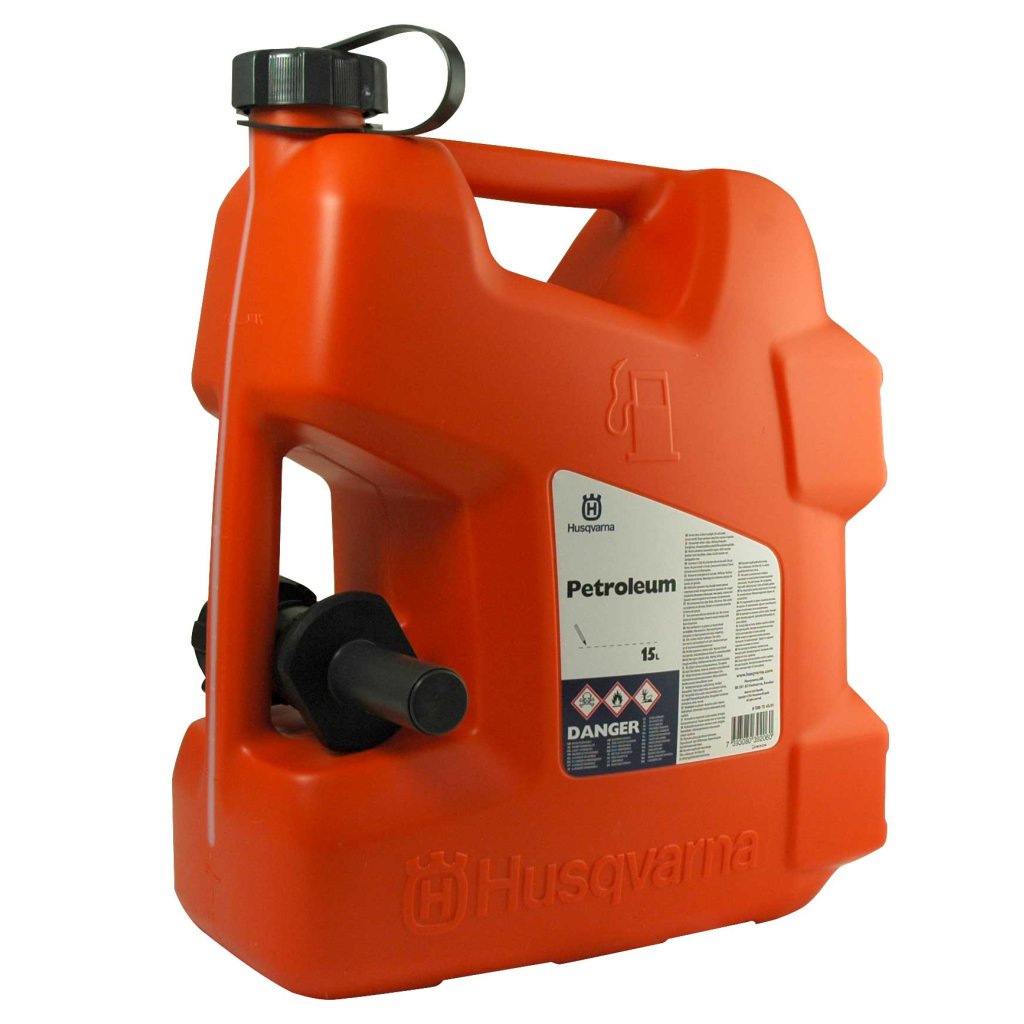 Lagerverkauf: Husqvarna Benzinkanister 15 Liter mit  Sicherheits-Einfüllsystem günstig kaufen