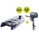 (AUSVERKAUFT!) Schlauchboot mit Motor: PROWAKE  AL 330 Schlauchboot mit Aluminiumboden und Yamaha Außenbordmotor F6 CMHS im Set-Angebot