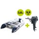 (AUSVERKAUFT) Schlauchboot mit Motor: AL 360 Schlauchboot mit Aluminiumboden und Yamaha F9.9JMHS im Set-Angebot