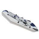 Prowake IB230 Schlauchboot mit Holzlattenboden, Dinghi 230 cm lang, 2+1 Personen, grau / blau