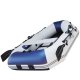 Prowake IB200 Schlauchboot mit Holzlattenboden, Dinghi 200 cm lang, 2 Personen, Farbe grau / blau