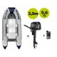 SET-ANGEBOT: vSchlauchboot mit Motor Prowake Schlauchboot RIB300S mit Parsun 5 PS Außenborder