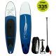 (AUSVERKAUFT) SUP inflatable iSUP PROWAKE Shark3:  Stand Up Paddle Board 335 cm / 110"  - Hochdruck Drop-Stitch Verbundboden