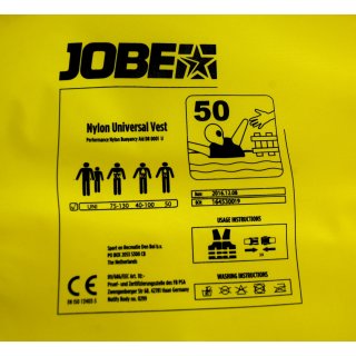 Details:   Jobe Universal Schwimmweste gelb, 50 Newton - / Schwimmweste, Rettungsweste, Schwimmweste Jobe, Jobe 